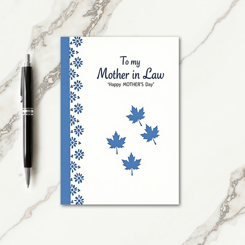 Elegant Mothers Day In Law Card
