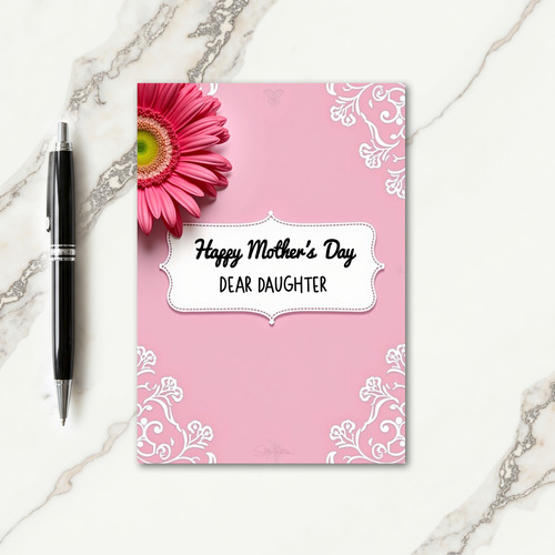 Elegant Mothers Day Lace Card
