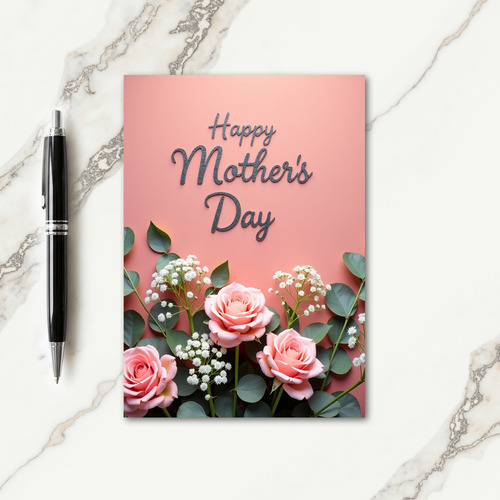 Elegant Mothers Day Leaf Card
