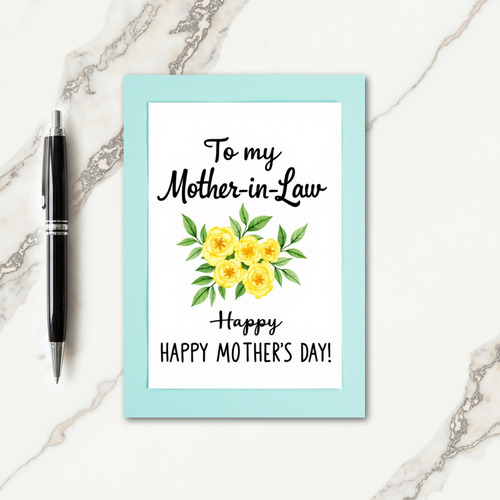 Elegant Mothers Day Leaves Card