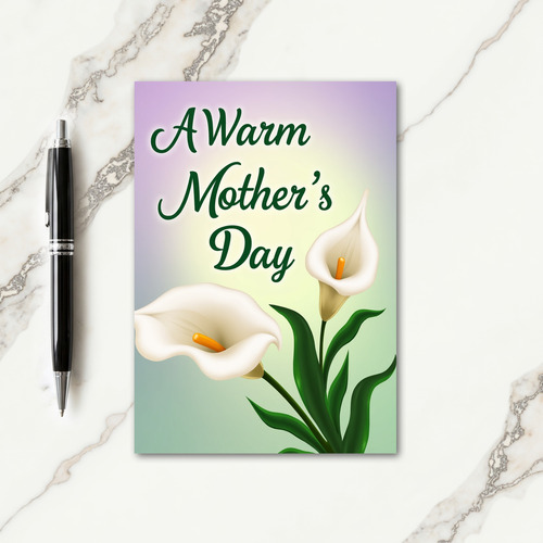 Elegant Mothers Day Lily Card