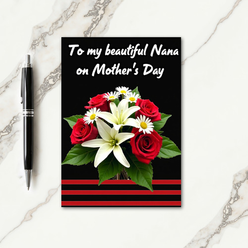 Elegant Mothers Day Nana Card