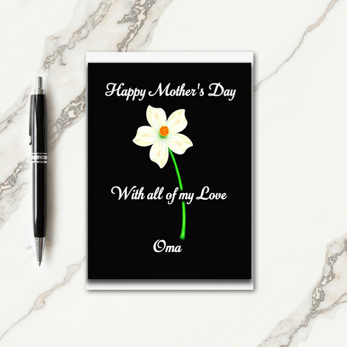 Elegant Mothers Day Oma Card