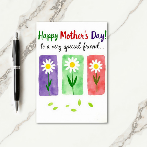Elegant Mothers Day Painted Card