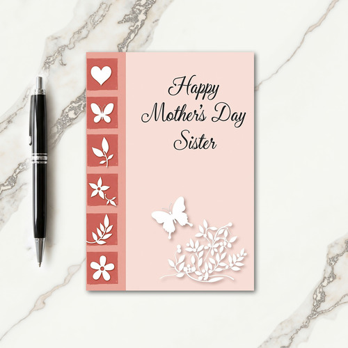 Elegant Mothers Day Paper Art Card