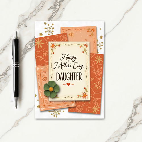 Elegant Mothers Day Paper Card