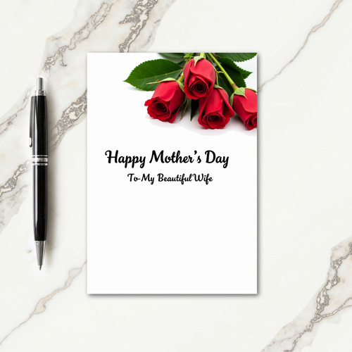 Elegant Mothers Day Partner Card