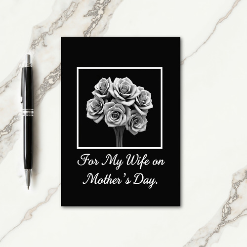 Elegant Mothers Day Petals Card