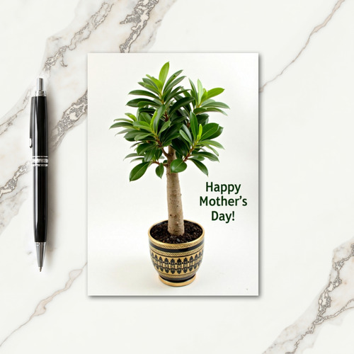 Elegant Mothers Day Plant Card