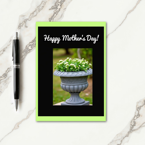 Elegant Mothers Day Planter Card