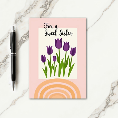 Elegant Mothers Day Purple Card