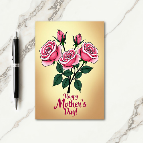 Elegant Mothers Day Roses Card