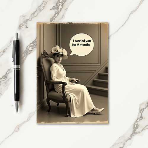 Elegant Mothers Day Sepia Card