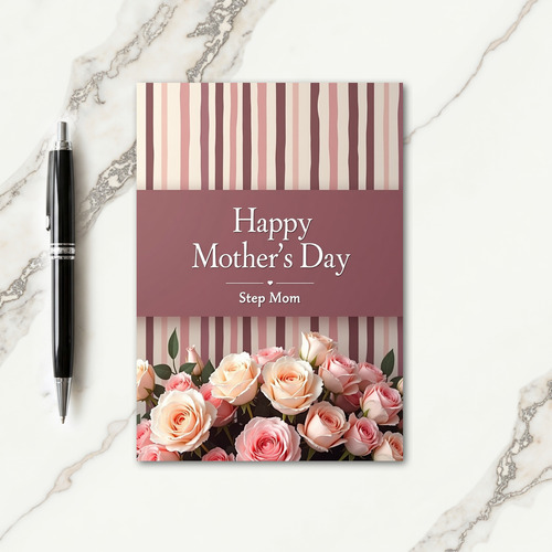Elegant Mothers Day Step Mom Card
