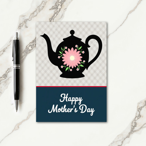 Elegant Mothers Day Teapot Card