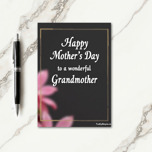 Elegant Mothers Day Text Card