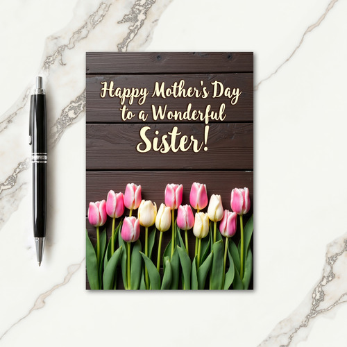 Elegant Mothers Day Timber Card