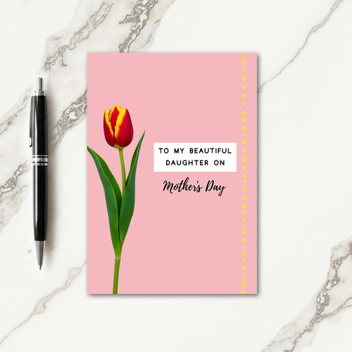 Elegant Mothers Day Tulip Card