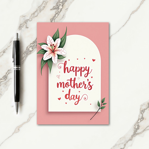 Elegant Mothers Day Wishes Card