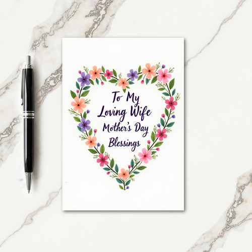 Elegant Mothers Love Design Card