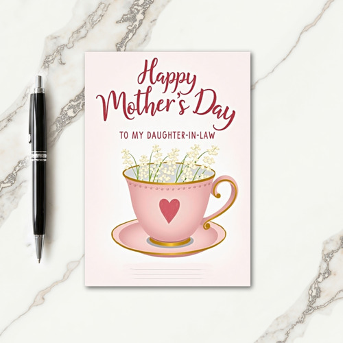 Elegant Mothers Love Script Card
