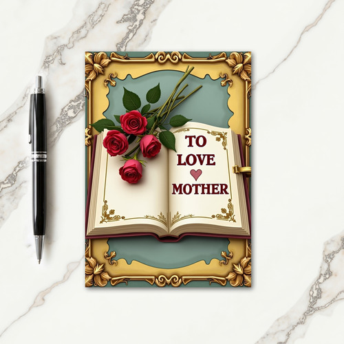 Elegant Mothers Love Story Card