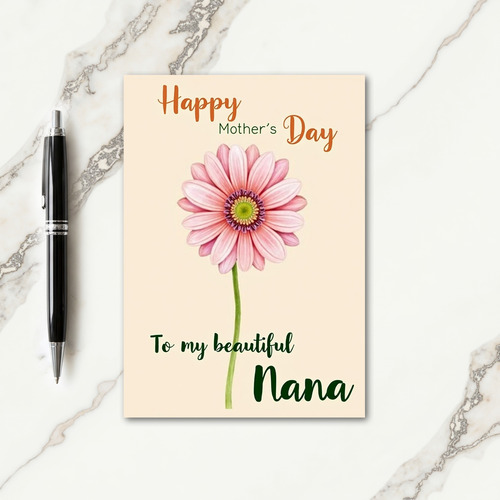 Elegant Nanas Day Flower Card