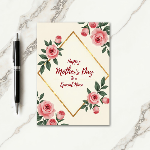Elegant Niece Day Wishes Card