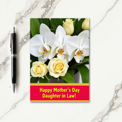 Elegant Orchid Mothers Day Card