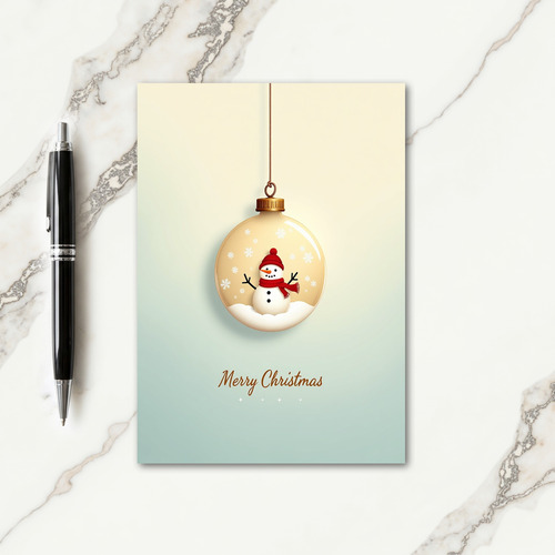 Elegant Ornament Christmas Card