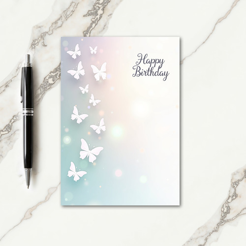 Elegant Paper Cut Birthday Card