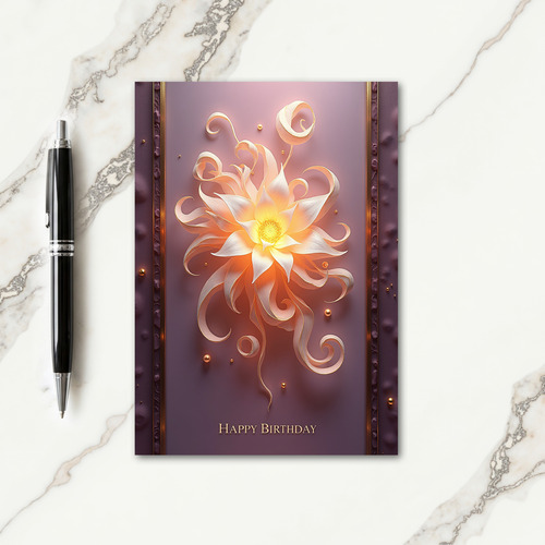 Elegant Petal Birthday Card