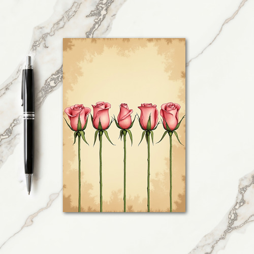 Elegant Pink Flower Card