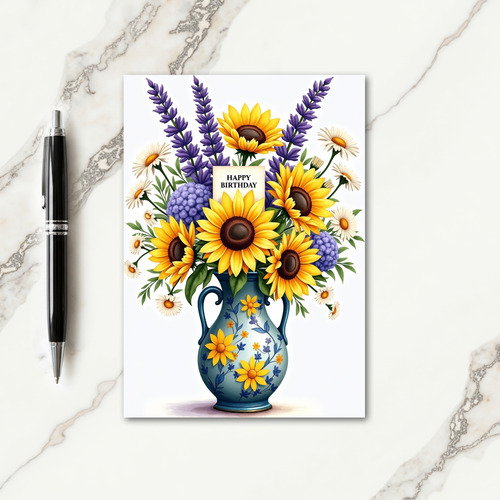 Elegant Pitcher Birthday Card