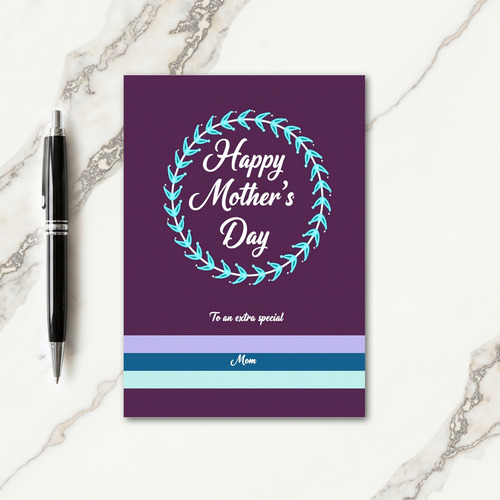 Elegant Plum Mothers Day Card