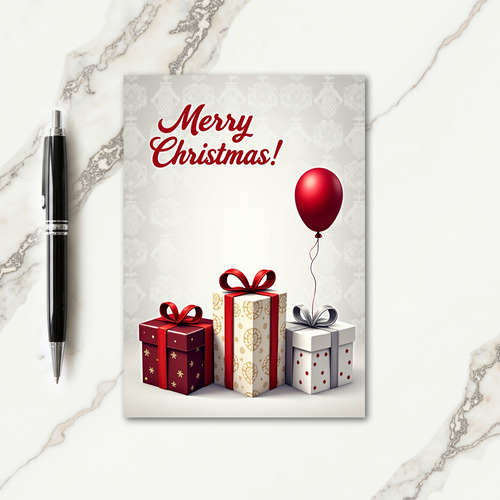 Elegant Presents Christmas Card