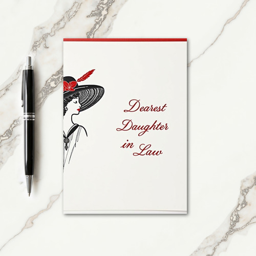 Elegant Profile Mothers Day Card