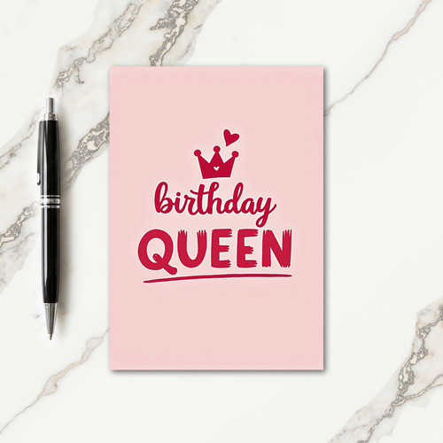 Elegant Queen Birthday Card