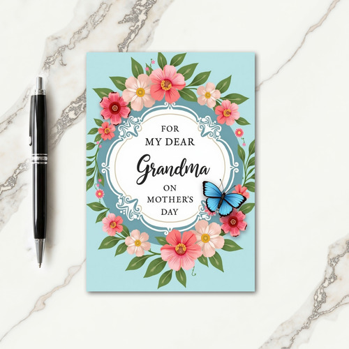 Elegant Rococo Mothers Card