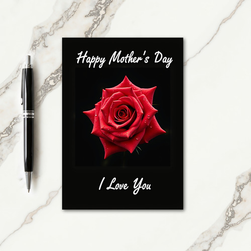 Elegant Rose Affection Card