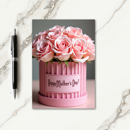 Elegant Rose Bouquet Mother Card