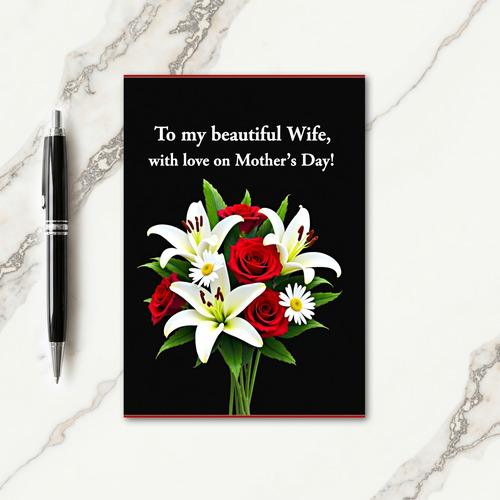 Elegant Rose Mothers Love Card
