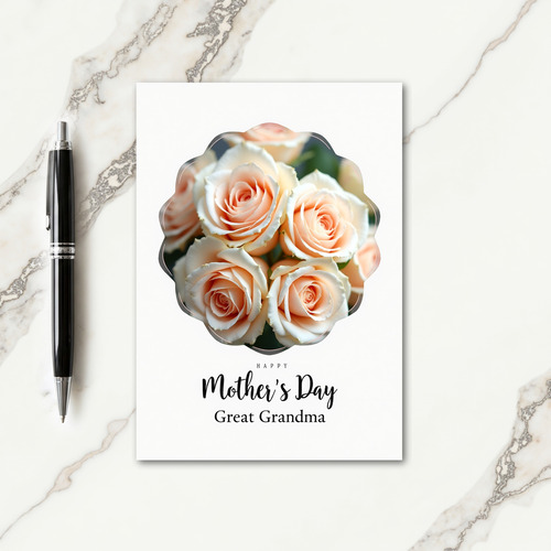 Elegant Roses Mothers Card