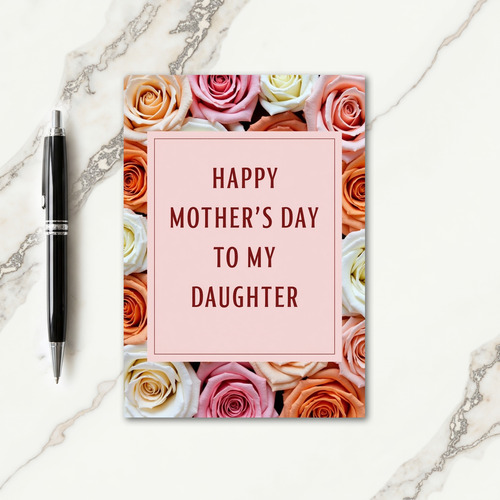 Elegant Roses Mothers Day Card