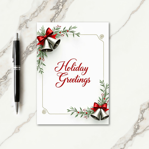 Elegant Script Holiday Card