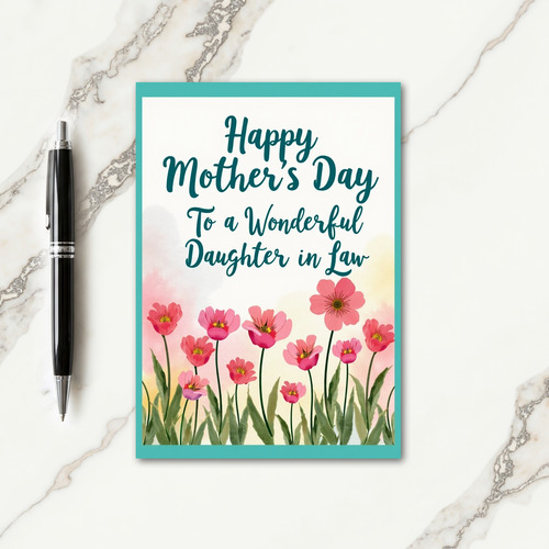 Elegant Script Mother Card