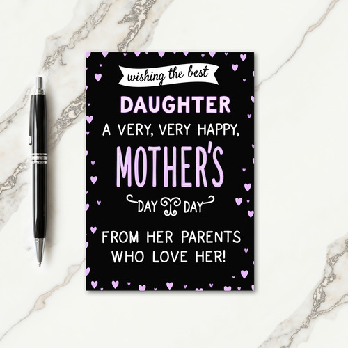 Elegant Script Mothers Card