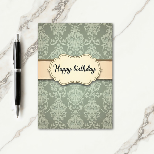 Elegant Scripted Birthday Card