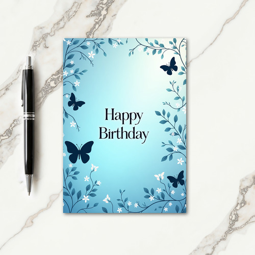 Elegant Serene Birthday Card