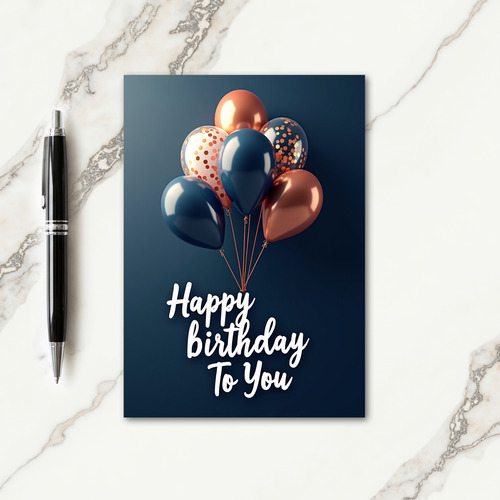 Elegant Sphere Birthday Card
